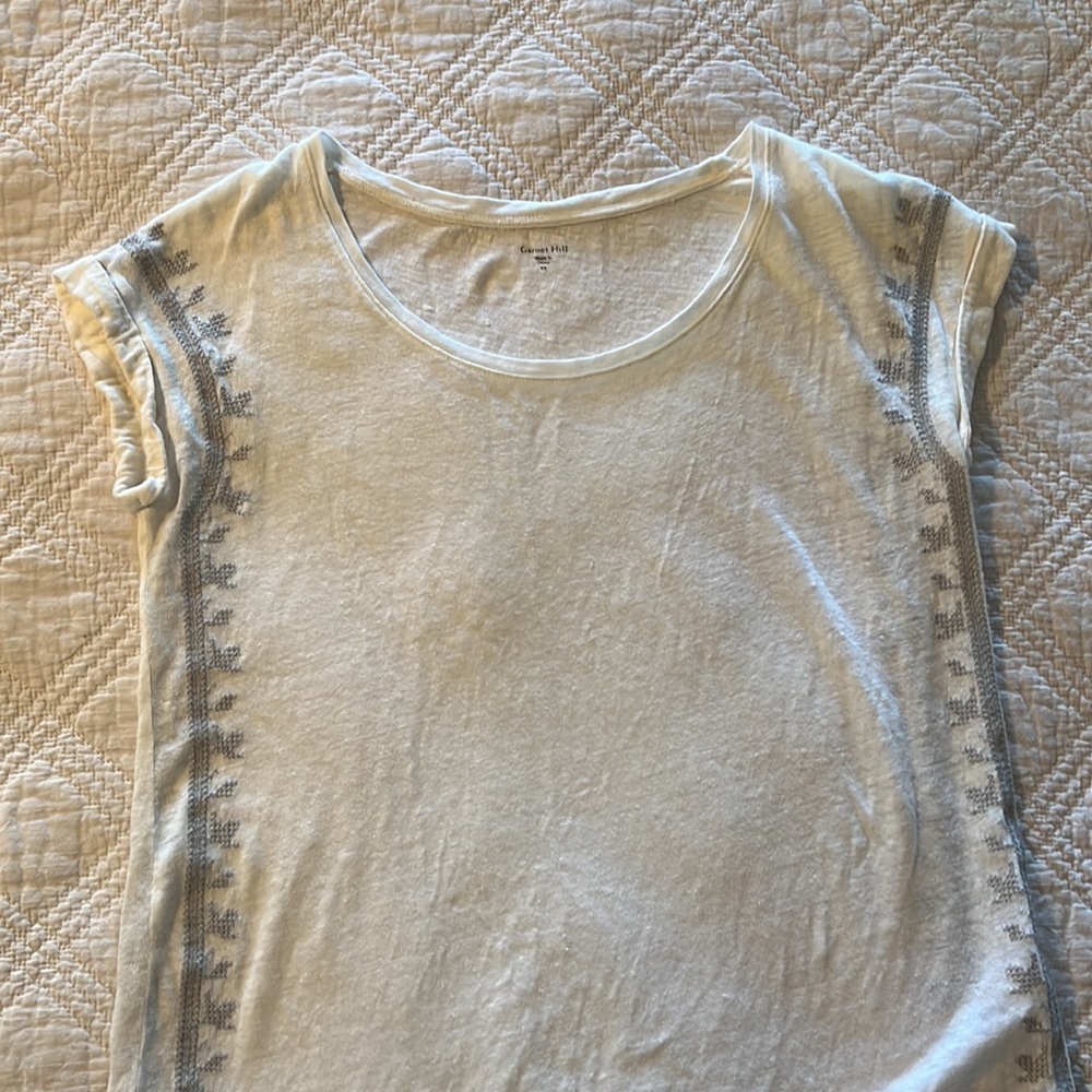 Garnet Hill organic linen top